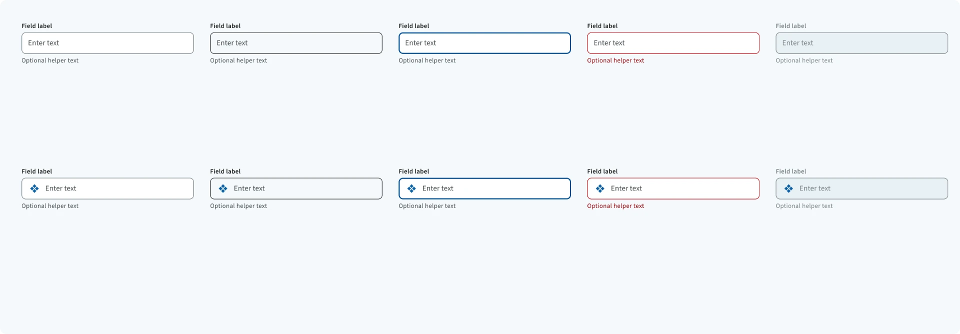 Text inputs example from the attached design-system source file